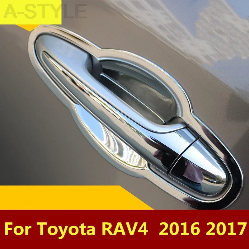 Для Toyota RAV4 RAV 4 2016 2017 автомобильный Стайлинг фотомагнитная дверная рама отделка