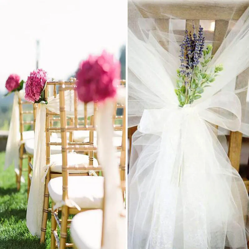 Хрустальная пряжа Свадебная Снежная шар лестница украшение 15cmX5M органза