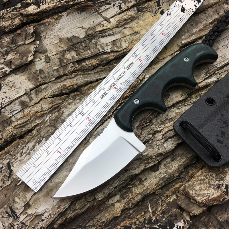 BIGONG EDC тактический нож для шеи с 9Cr18Mo полный Tang Karambit улицы фиксированным лезвием