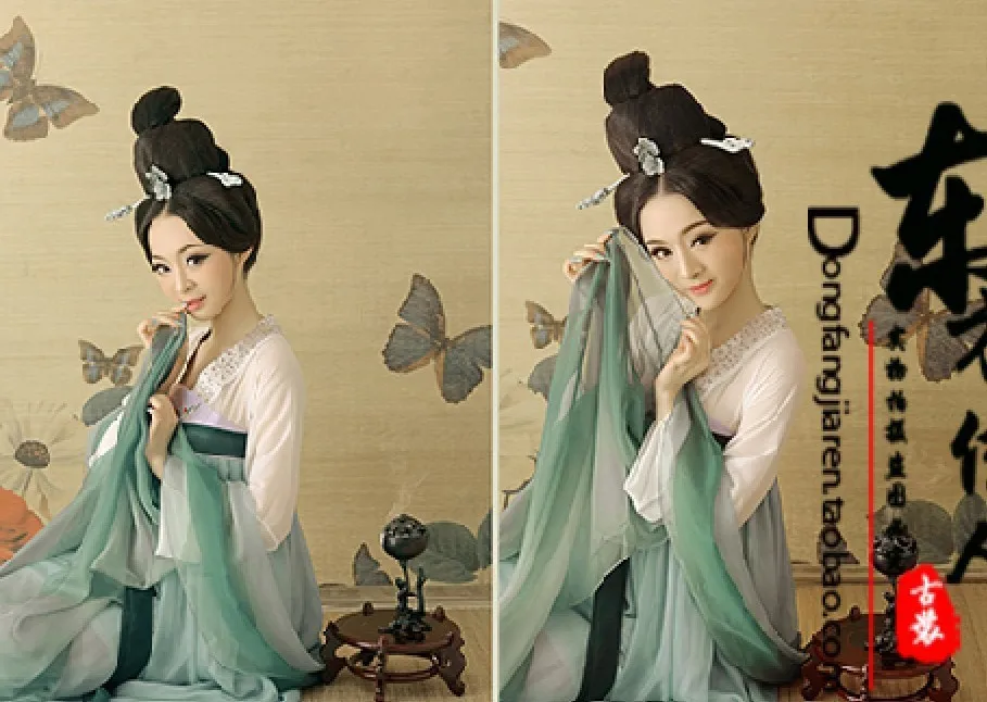 Костюм Ци Луо Сян Тан с высокой талией костюм рукн Дворцовая горничная