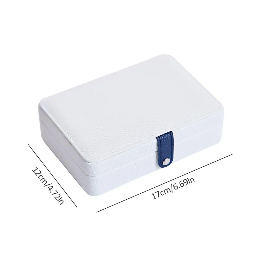

High Quality Jewelry Box Organizer Storage Leather Holder Earrings Ring Necklace Case Protable Jewel Packaging For Gift Display