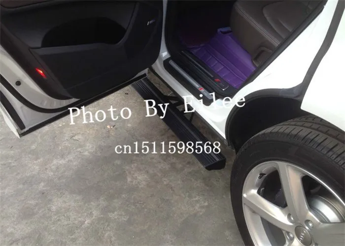 Подходит для Audi Q7 2006 2007 2008 2009 2010 2011 2012 2013 2014 2015 алюминиевая электрическая подножка