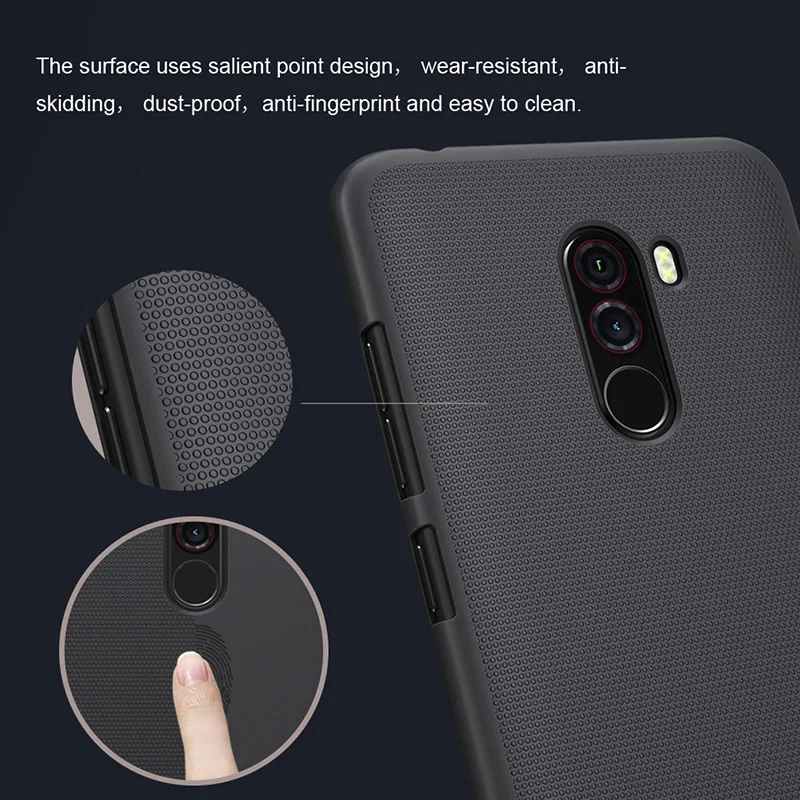Чехол Nillkin для Xiaomi Pocophone F1 чехол Poco суперматовый защитный из ПК жесткий матовый