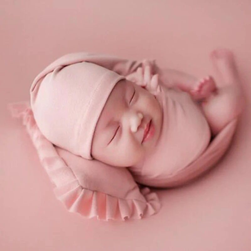 4pcs set newborn photography props backdrops wrap hat caps pillow baby photo prop accessories blanket for infant photoshoot | Детская
