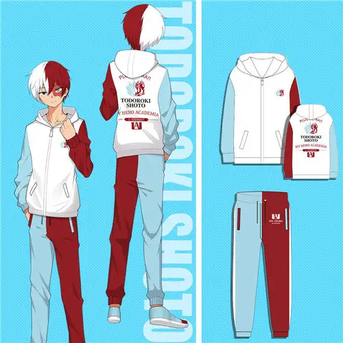 Suit Boku no Hero Academy My Hero Academy костюмы для косплея Midoriya izku Bakugou Katsuki Todoroki толстовки брюки куртки пальто костюм - Цвет: Suit