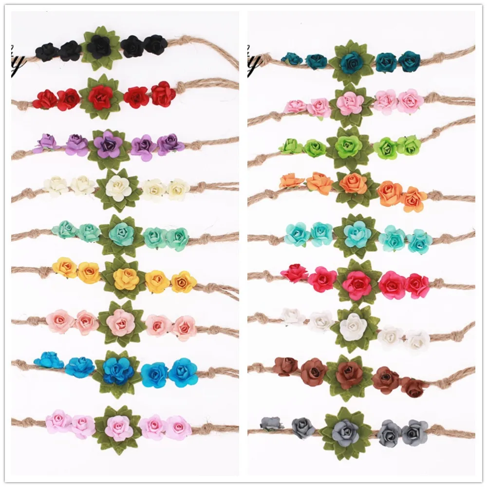 Повязка на голову с розами и цветами 1 шт. | Аксессуары для одежды