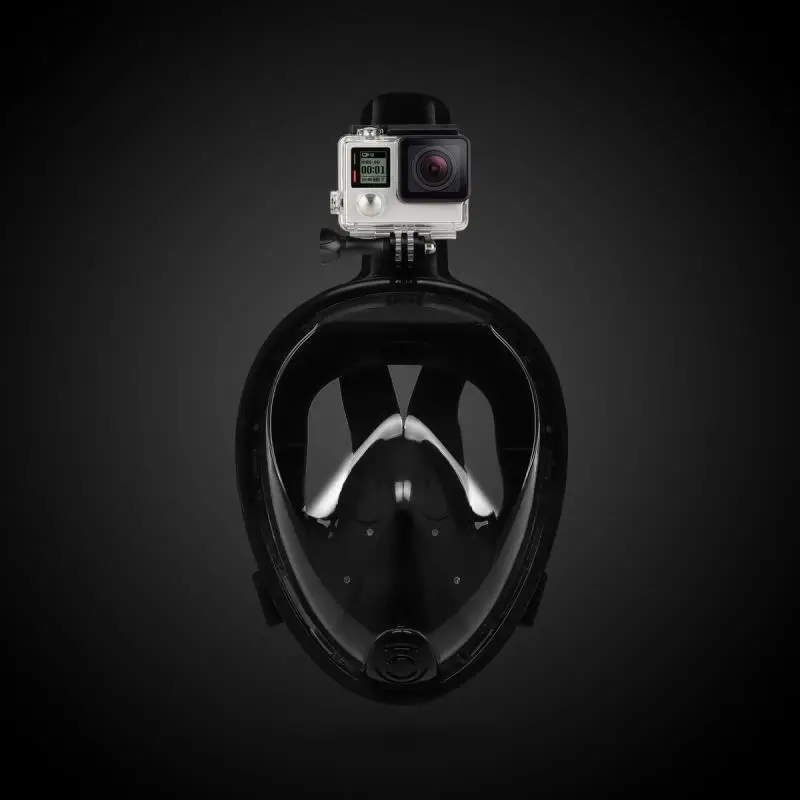 Горячая Распродажа, маска для подводного плавания для камеры GoPro, маска для подводного плавания, анти-туман, маска для подводного плавания, маска для подводного плавания с противоскользящим кольцом, трубка