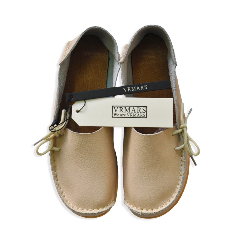 VRMARS 2017 Moccasins Women's Soft Leisure Flats Female Driving Shoes Loafers Mother Casual Woman Genuine Leather | Обувь