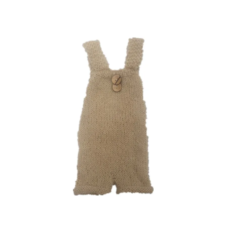 neonatal beauty mom suspenders hand-woven wool boy girl soft mohair suit |