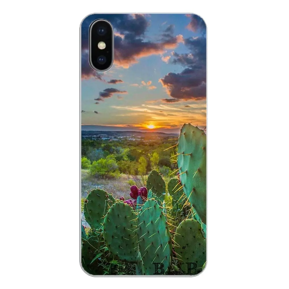Силиконовый чехол для телефона кактус Samsung Galaxy S2 S3 S4 S5 MINI S6 S7 edge S8 S9 Plus Note 2 3 4 5 8 Coque