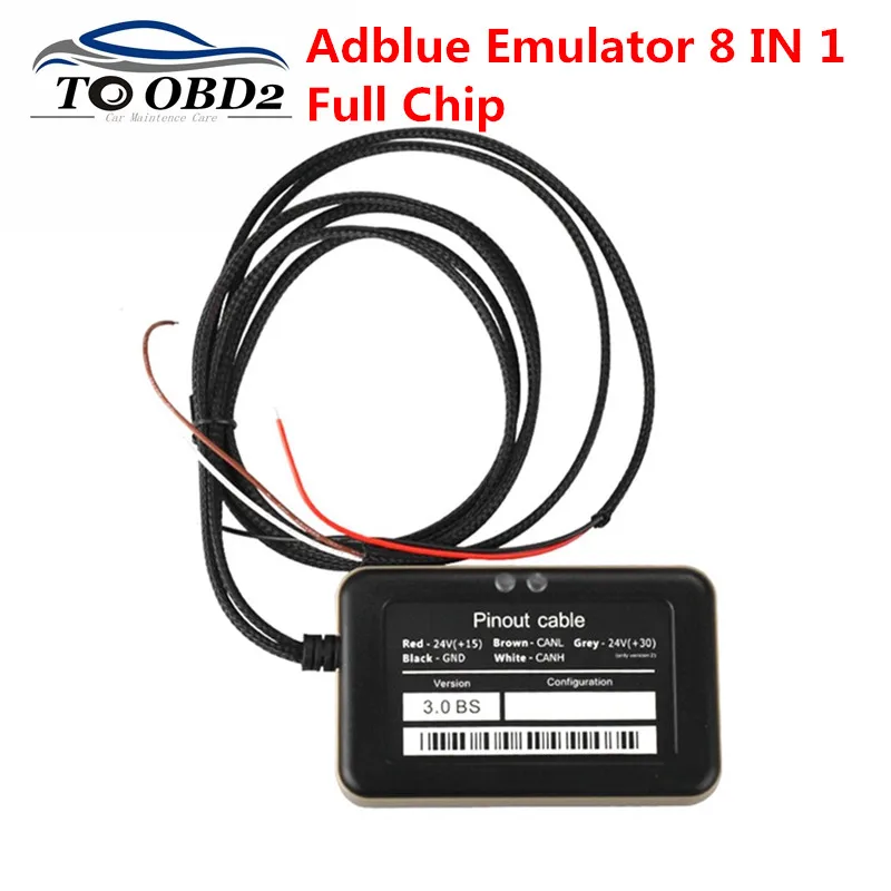 A + + Qualität Unterstützung euro 4 & 6 Professionelle AdBlue Emulator 8 IN 1 AdBlue Emulator V 3,0 mit NOx sensor Kostenloser Versand