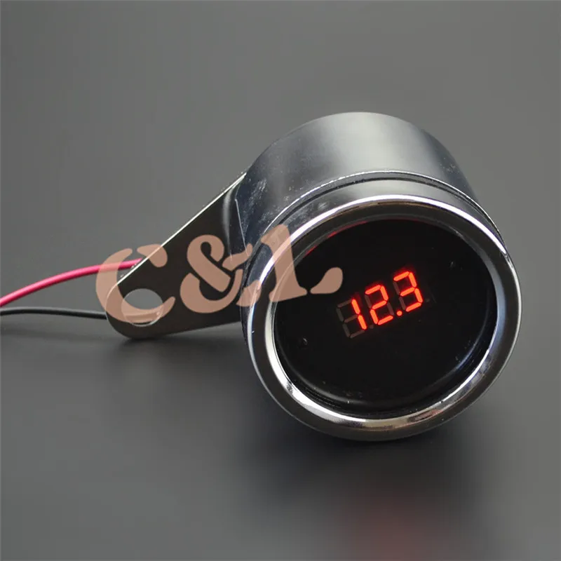Автомобильный авто мотоцикл светодиодный цифровой дисплей Напряжение вольтметр