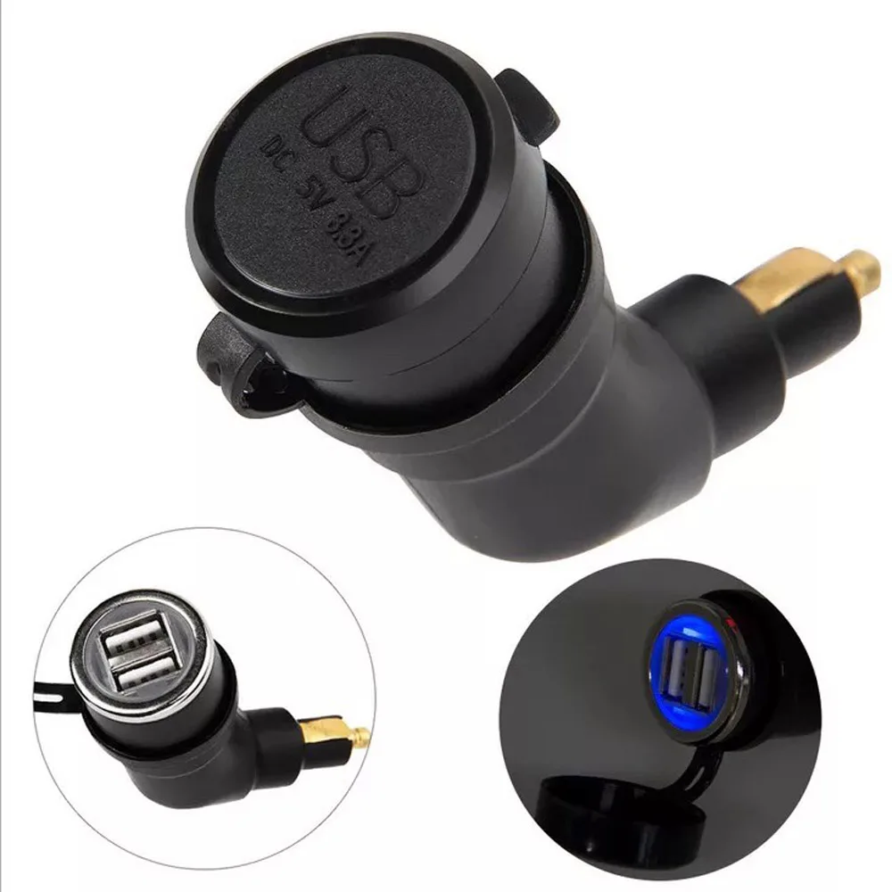 Двойной USB интерфейс порт зарядное устройство адаптер для BMW R1200GS R1200RT F800 GS F800GS F650GS