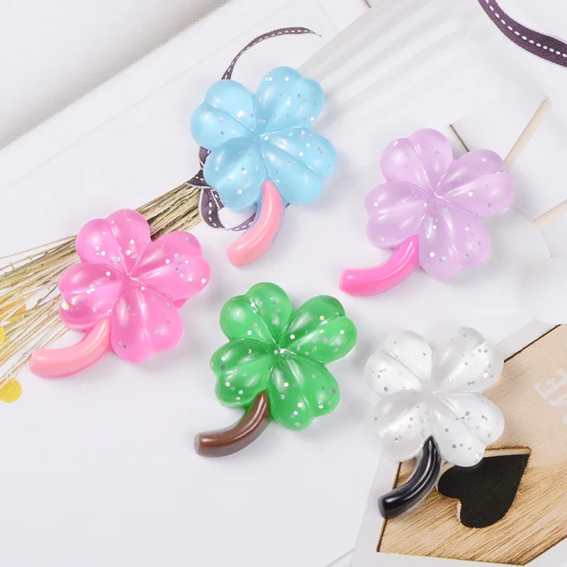Boxi15pcs/упаковка поставки слаймов игрушки Новые DIY смолы блеск цветок клейкие
