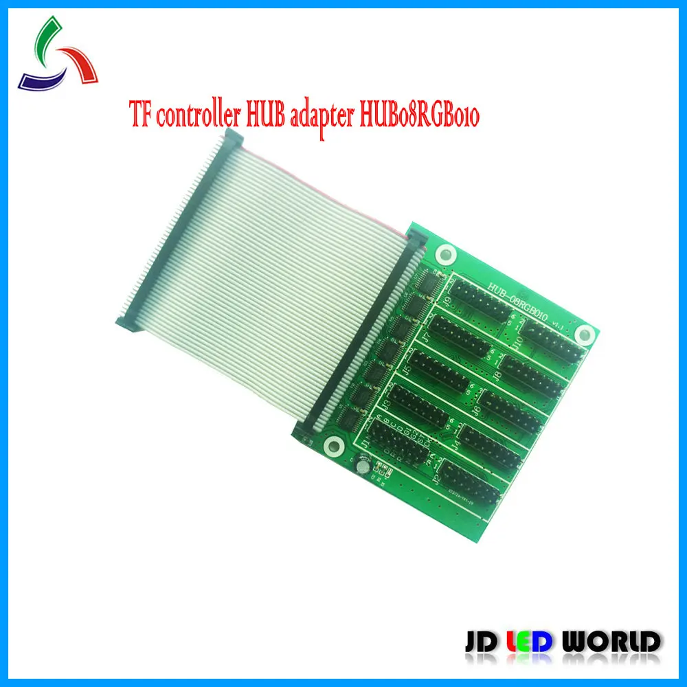 HUB08RGB010 TF полноцветный светодиодный контроллер карты VTA02 плата адаптера