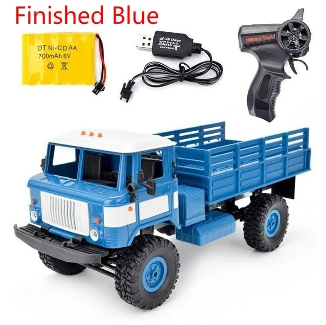 WPL B24 C24 DIY/готовая 1:16 4WD RC Военный Грузовик Buggy Crawler внедорожный аккумулятор RTR