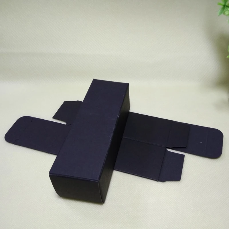 Пустая бумажная коробка DIY косметические подарочные коробки для лица крем эмульсия спрей бутылка посылка пробки клапана-Черный Белый крафт опционально