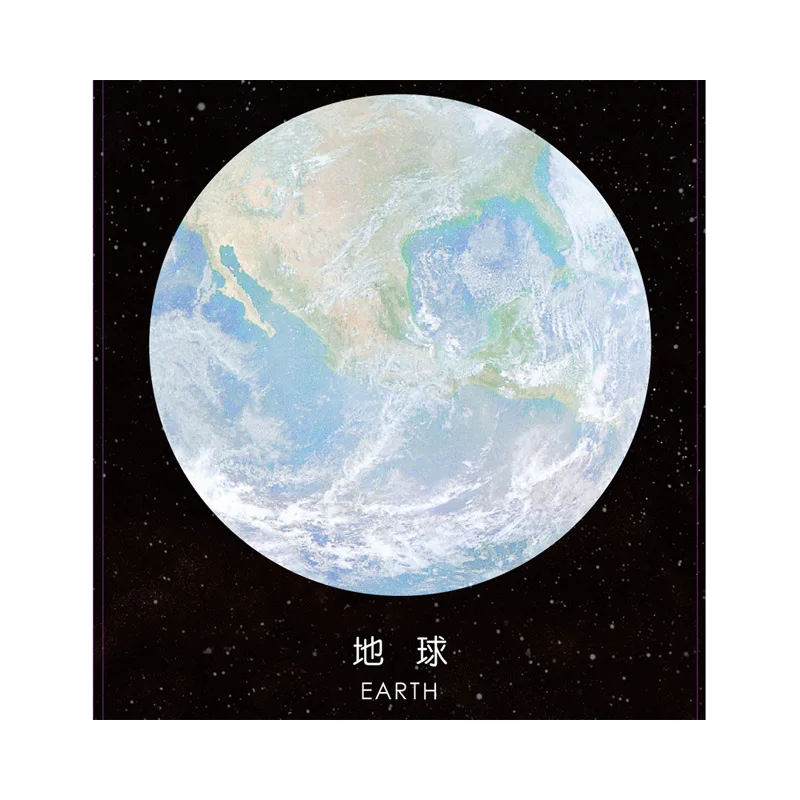 B-earth Милый кавайный креативный блокнот для заметок, блокнот для заметок, канцелярские товары, бумажные наклейки для заметок, офисные школьные принадлежности - Цвет: B-earth