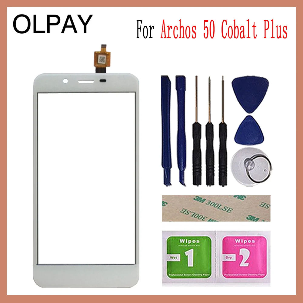 OLPAY 5," для Archos 50 Cobalt Plus сенсорный экран стекло дигитайзер панель объектив сенсор стекло Бесплатный клей и салфетки