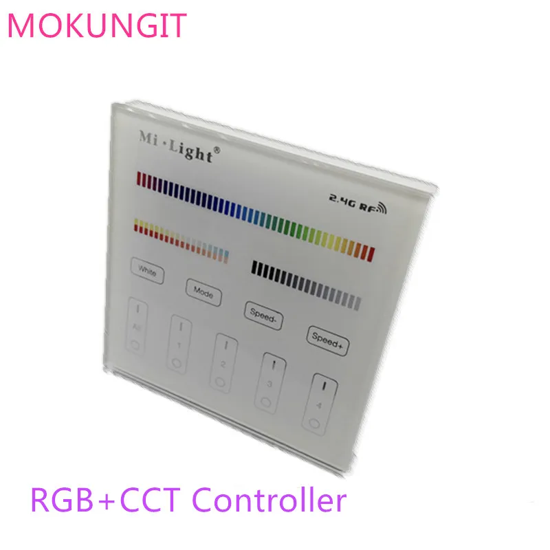 2 4G Mi. light B4 T4 4 Zone RGB + CCT умная светодиодная Сенсорная панель Пульт дистанционного