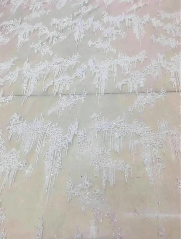 Glued glitter sequins Tulle Lace Fabric top Selling African Nigerian French | Дом и сад