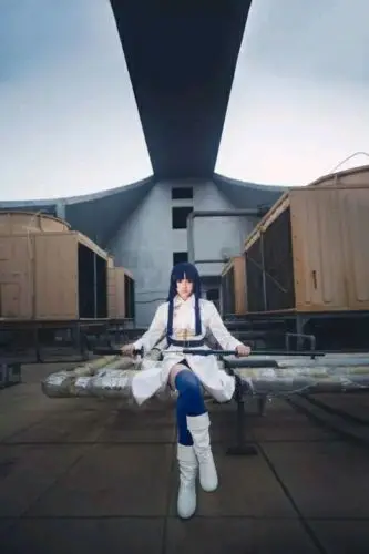 Gintama Imai Nobume белая Военная униформа косплей костюм на заказ Бесплатная доставка |