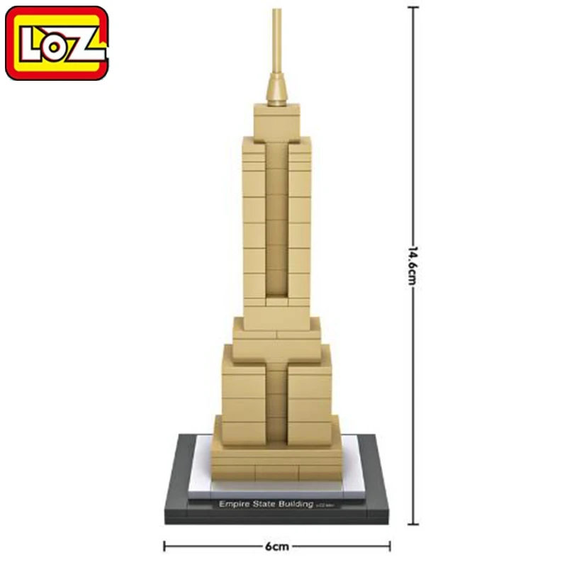 LOZ архитектурная модель Джон Хэнкок центр кирпичи мини towl всемирно известное
