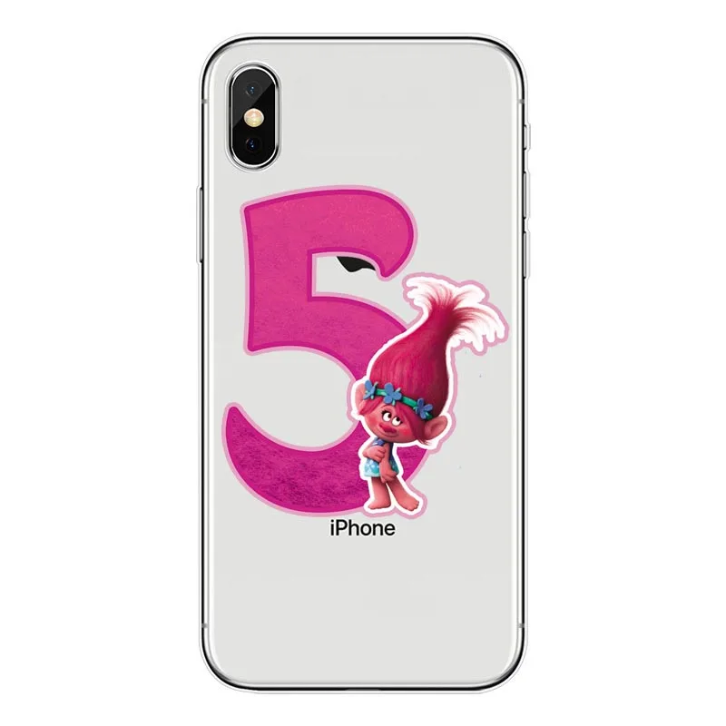 Чехол Trolls Poppy для iPhone XS Max 6 6s 7 8 Plus XR 5s SE Мягкий силиконовый чехол из