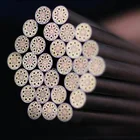 Фирменная Новинка Латунь мозаичные заклепки Запчасти набор сделай сам для Ножи хвостовик 120 мм ногтей Сталь трубка 6 мм, Фурнитура для бижутерии, Ножи ручным винтом цветок Стиль