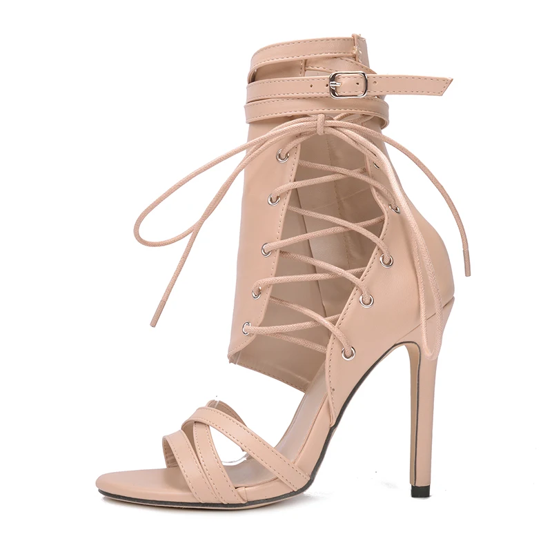 Красивые пикантные открытые летние босоножки на шпильках женские модельные