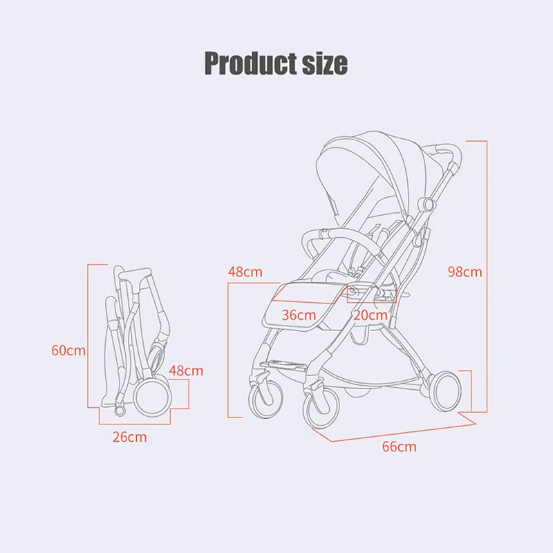 IMBABY легкая детская коляска самолет с зима теплая крышка ног портативный