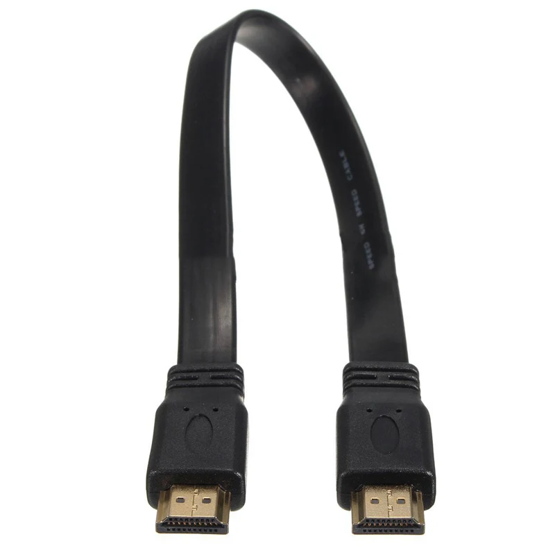 Высокоскоростной HDMI кабель Full HD короткий HDMI штекер плоский кабель Шнур широко используемое выходное устройство для аудио-видео HD tv PS3