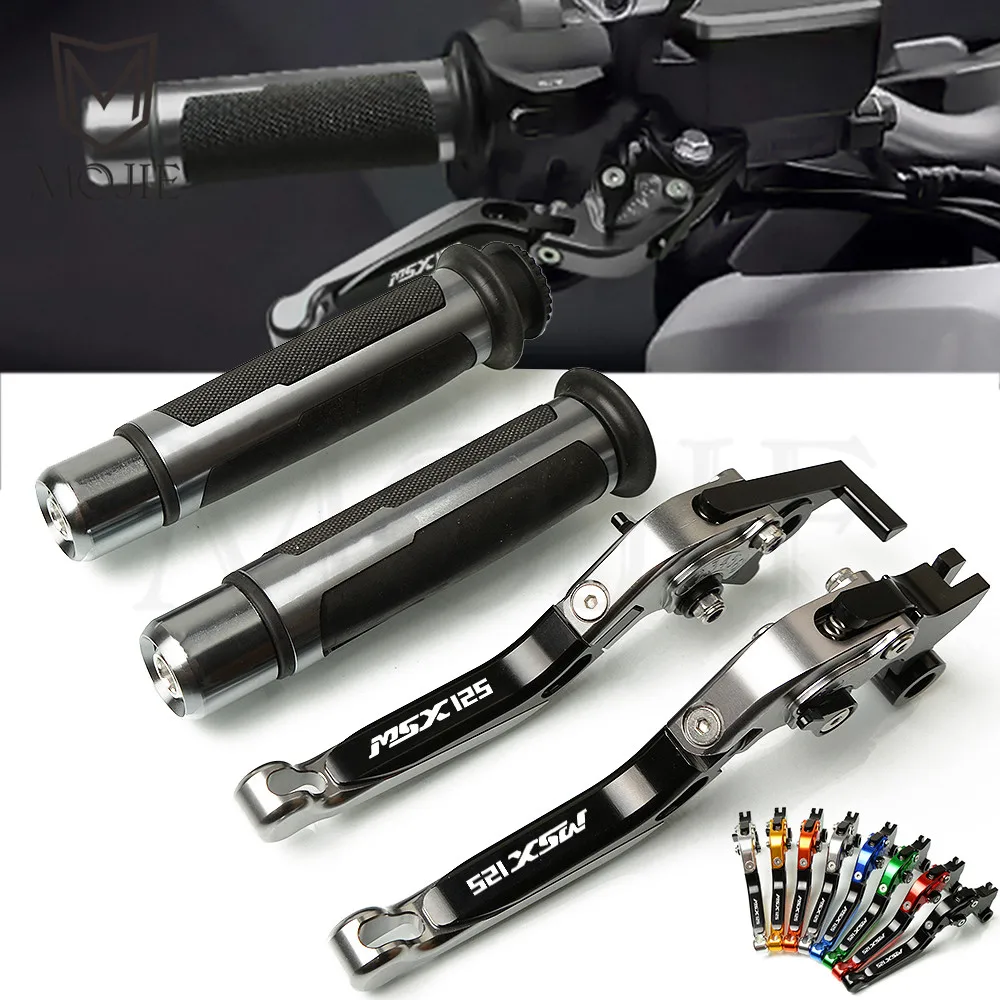 

For Honda MSX125 MSX 125 2014-2017 2015 2016 Motorcycle CNC Adjustable Foldable Extending Brake Clutch Lever Handle Grips Set