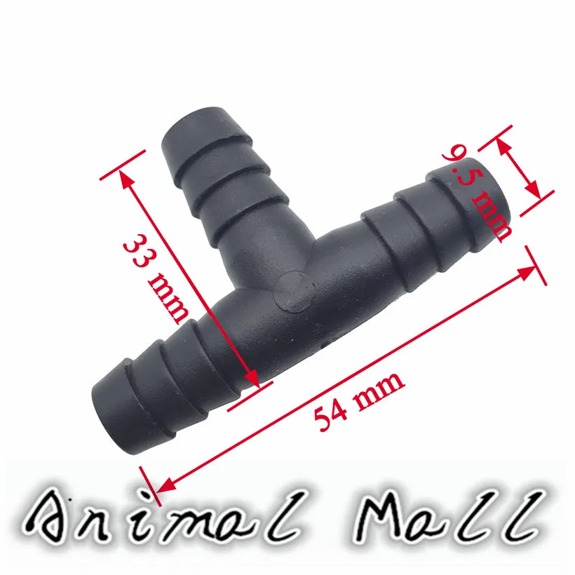 50 шт. 9 5 мм трубы тройник пластиковые птицеводство питьевой воды системы животные