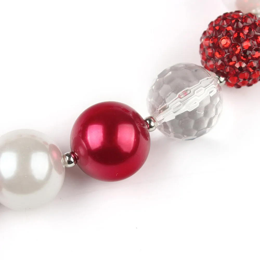 Милый детский красный кулон в виде сердца со стразами для маленьких девочек