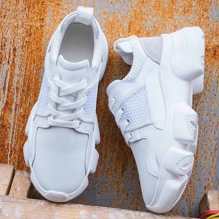 Женские кроссовки из дышащей сетки на плоской подошве платформе 2018|Женские и