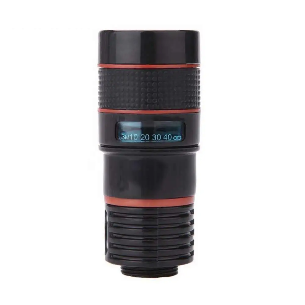 NEW Universal 8X Zoom Telescope Lens Magnifier Clip On Binocular Photography for Cellphone SmartPhone Black | Мобильные телефоны и