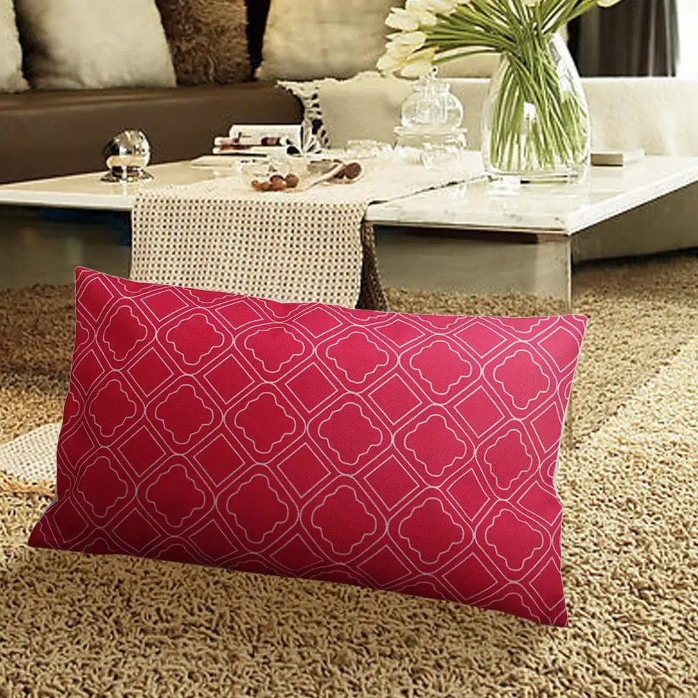 Rectangle Geometric Pillow Case Linen Cotton Cushion Cover Decorative Pillowcase Home Sofa Seat Throw | Дом и сад