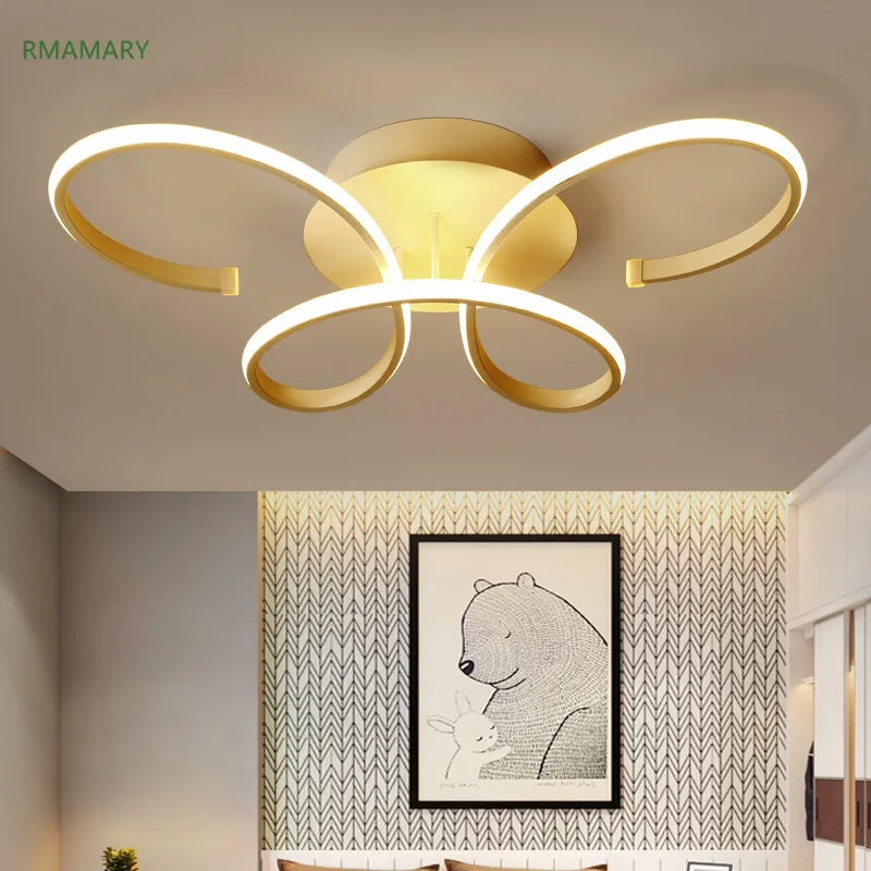 Bedroom chandelier simple modern warm romantic led living room children's study Led lamps 110-220V free shipping | Лампы и
