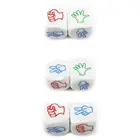 Забавные 2 шт. пальчиковые игры, игральные кости, рок-бумага, ножницы, игровые игрушечные ножницы, Stone Boson, семейные вечерние настольные игры