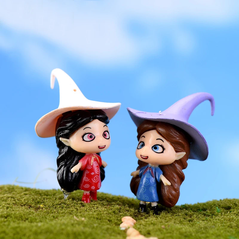Новый 1 шт мультфильм магия ведьма DIY Смола Сказочный Сад ремесло украшения