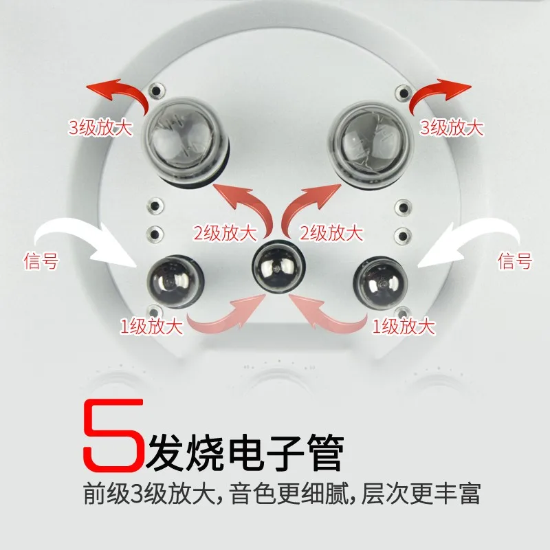 F-goola SD-311 60 Вт+ 60 Вт bluetooth fever класс аудио hifi набор комбинированный dvd-плеер/5U4C+ 12AX7 ламповый усилитель/6,5 дюймов subwoof