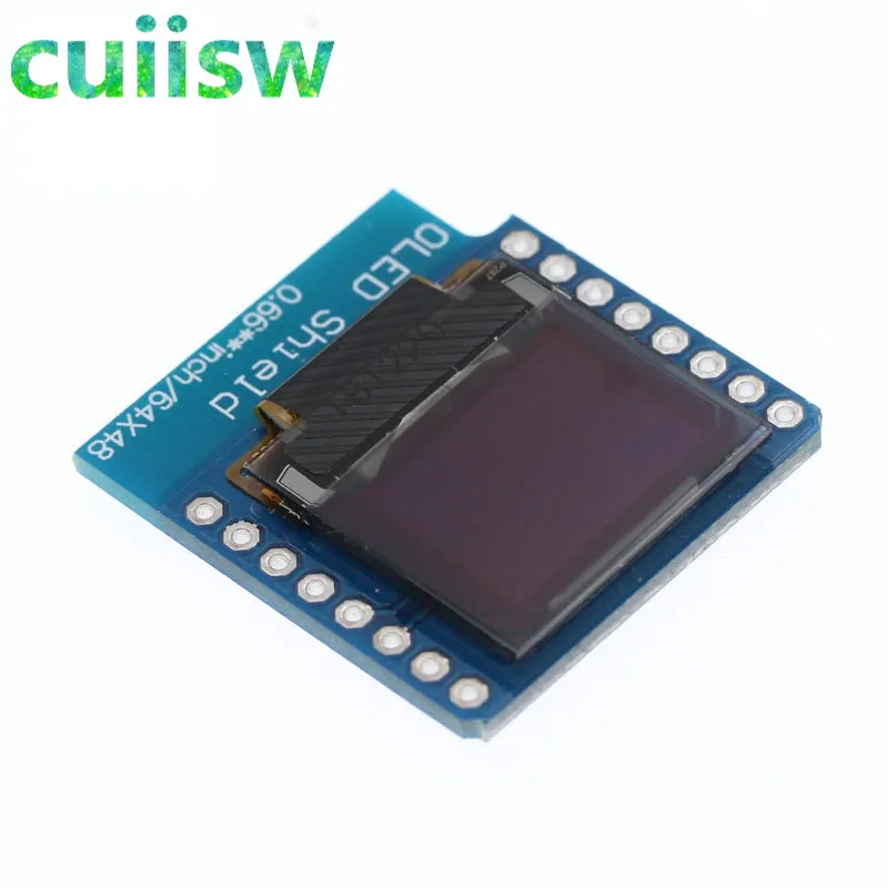 0,66 дюймовый oled-дисплей модуль для WEMOS D1 MINI ESP32 модуль Arduino AVR STM32 64x48 0,6" ЖК-экран IIC IEC OLED