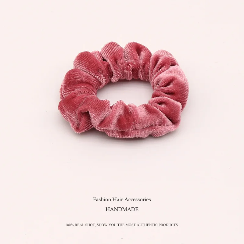 Бархатные резинки для волос 10 цветов эластичные с завязками женщин и девочек