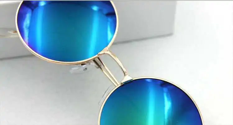 2017hot Винтаж круглые линзы Солнцезащитные очки для женщин Для мужчин/wo мужчин