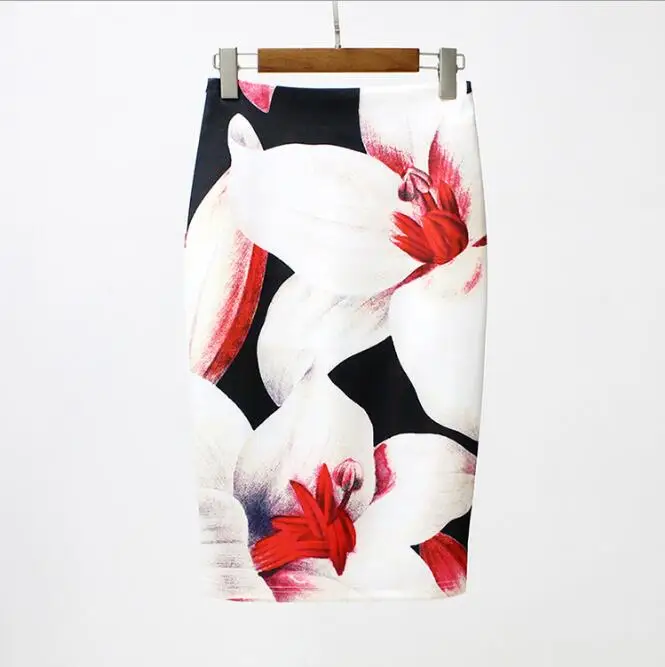 

Hot sale novelty geometric print women casual faldas pencil skirts 2017 western fashion design vogue girl ethnic slim bottoms
