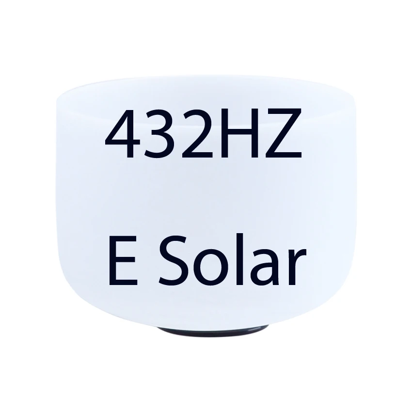 432hz E Solar 432 Гц 12 дюймов медитационный лечебный чакра камень Матовый Кварцевый Поющая чаша C D E F G A B" - Цвет: 432hz E Solar