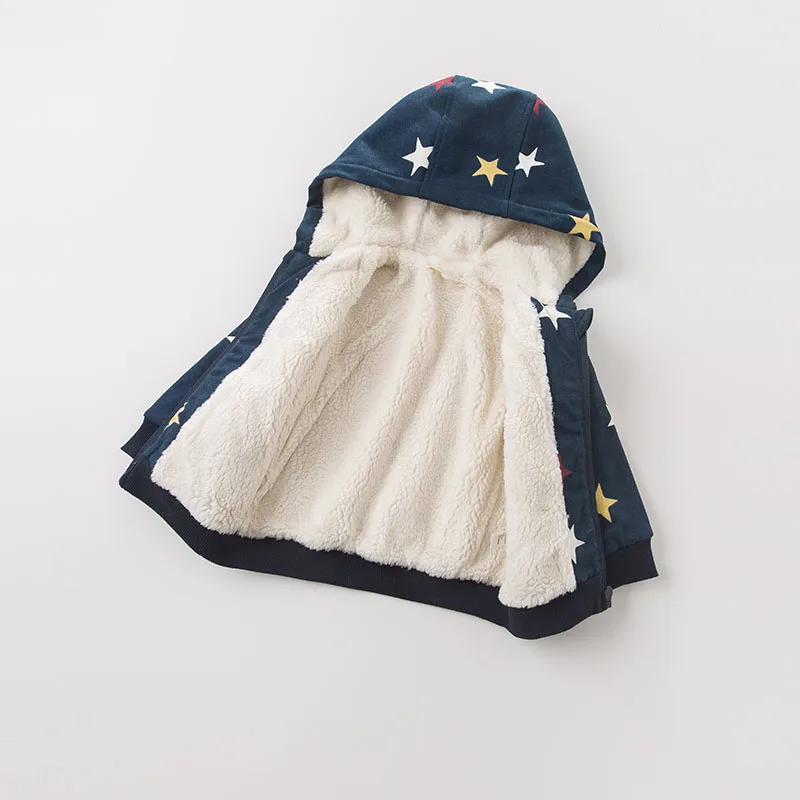 DB4136-C dave bella autumn infant baby girl fashion printed coats toddler girls Hooded coat children cute hight quality clothes | Детская