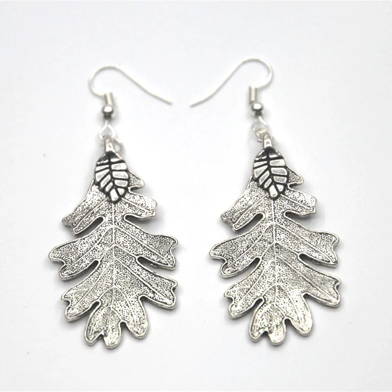 Серебряный тональный кулон с дубовым листом ученика рейнджера вдохновленное