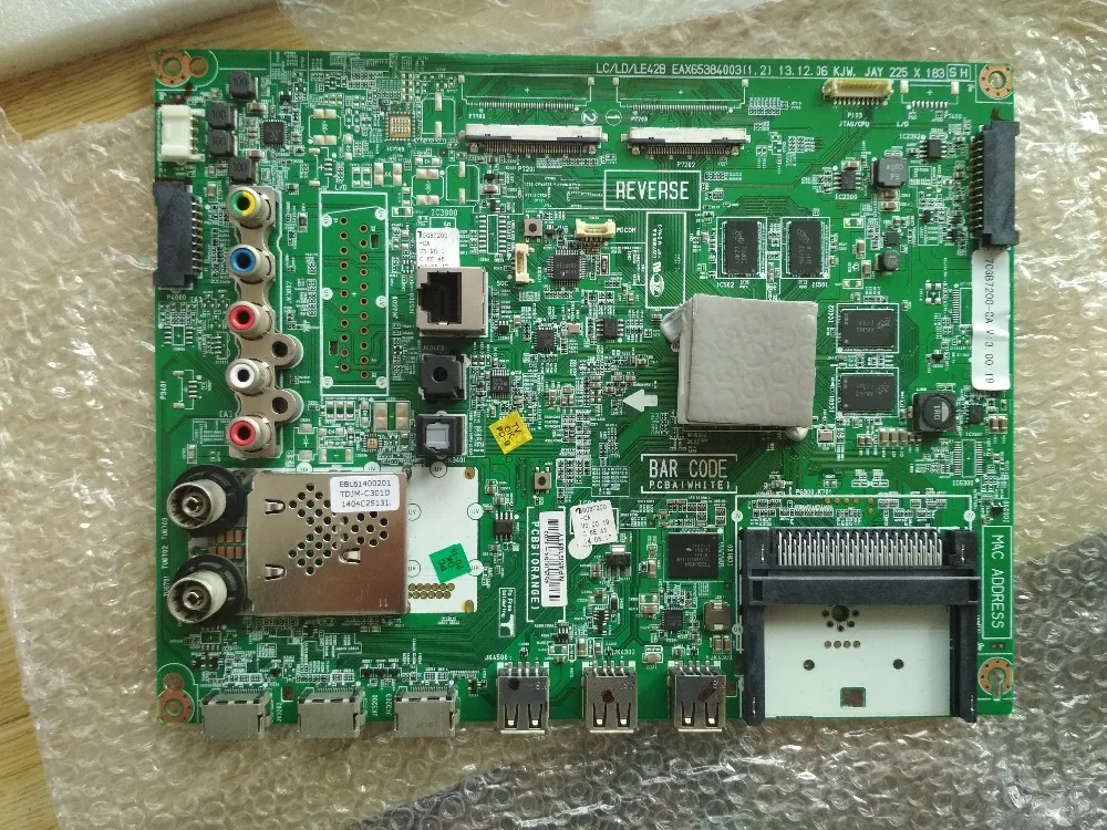 

Оригинальная материнская плата для 70GB7200 EAX65384003, 90% новый тест, хорошо